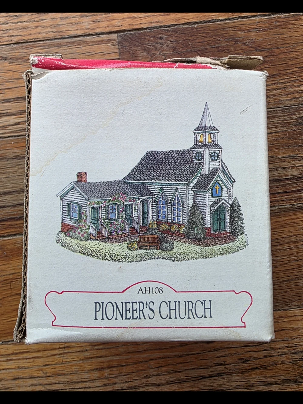Liberty Falls Miniature Villagr Pioneers Church Holiday  Figurine